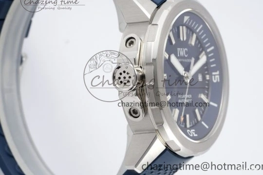 MIROTIME 0518 WellDesigned Aquatimer Automatic SS RSF 1:1 Best Edition Blue Dial on Blue Rubber Strap A 7057
